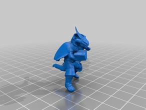 dragonborn magewarlockwizard games 28mm dnd miniature dungeons dragons sorcerer 3d print model - Mito3D