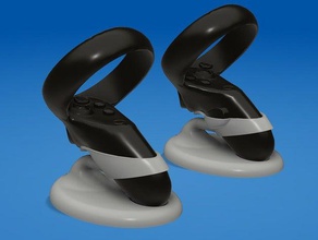 desk stand oculus quest rift controllers video games accessories 3d print model - Mito3D