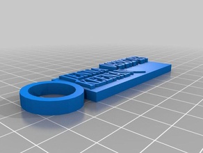 3d printed keyring 3d print model - Mito3D
