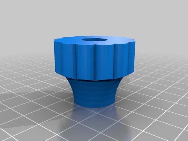 6mm bullone manopola su misura 3D print model - Mito3D