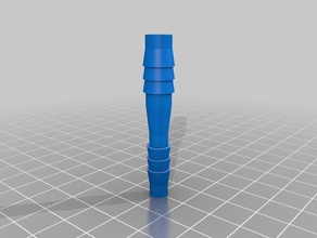my customized hose adapter configurable 3d print model - Mito3D