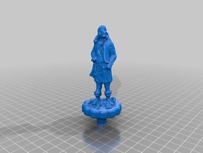 ender 3 pirate extruder knaarrrrrb 3d printer accessories creality knob figurine fsm pastafarianism scan 3d print model - Mito3D