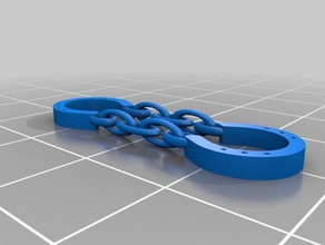 herradura cerebro teaser de matemáticas art la cadena puzzle 3d print model - Mito3D
