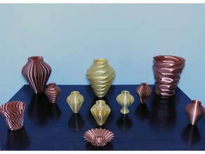 collection de vases vase 3d print model - Mito3D
