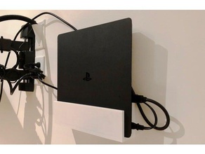 ps4 slim duvar montaj video oyunlar playstation 3d print model - Mito3D