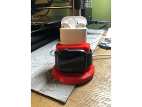 apple watch airpods iphone dock mobile applewatch 3d print model - Mito3D
