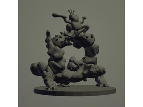 kua-toa dio klaputaka i giocattoli giochi dnd dungeons dragons kuo-toa in miniatura pathfinder 3d print model - Mito3D