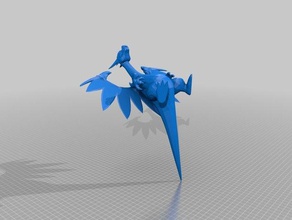 mega-charizard a arte pokemon 3d print model - Mito3D