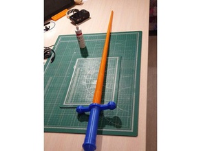collapsing sword blade vase mode toys games diy fusion360 3d print model - Mito3D