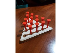 peg oyunu tahta eğlenceli oyuncak 3d print model - Mito3D