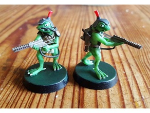 space lizards toys games 28mm lizardmen scifi warhammer 40k 3d print model - Mito3D