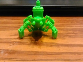 benchy spider serbatoio modello i robot 3dbenchy mech benchyarmsrace dakka mecha walker 3d print model - Mito3D