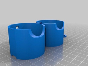 modular spice rack 42 mm diameter containers 3d print model - Mito3D