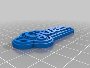 gizem keychains customized 3d print model - Mito3D