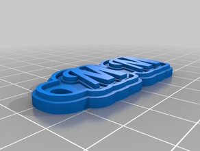 mm Schlüsselanhänger angepasst 3d print model - Mito3D