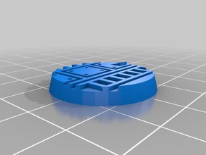 25mm industrial miniatures base toy game accessories 28mm necromunda warhammer 3d print model - Mito3D