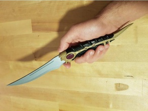 juego de tronos palanca daga arya stark La impresión en 3d conseguí el cuchillo la película proposición props 3d print model - Mito3D