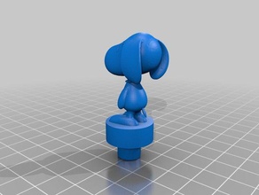 extruder knob snoopy 3d printer accessories ender 3 3d print model - Mito3D