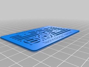 benim thingiverses özel kartvizit özelleştirilmiş işaretler logoları 3d print model - Mito3D