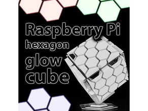 raspberry pi hexagon glow cube hobby arduino case diy electronics hexagonal led light lighting neopixel neopixels 3 3b housing rgb rgb-led strip 3d print model - Mito3D