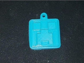 minecraft creeper trousseau de clés porte-clés 3d print model - Mito3D