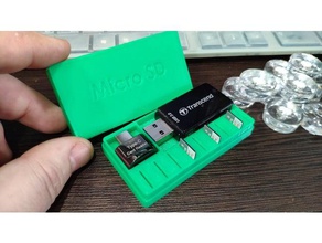 micro sd card travel box usb reader mobile type-c 3d print model - Mito3D
