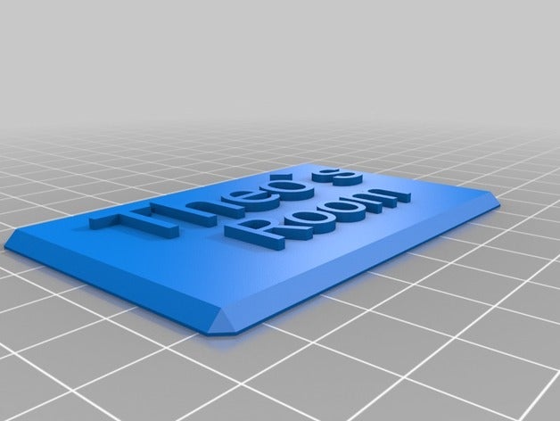 toz etiketi ofis özelleştirilmiş 3D print model - Mito3D