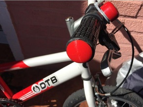 pequeña bicicleta de montaña manillar la tapa del extremo barra bici bicicletas cap los niños final el agarre apretones manija maneta mtb nio nios puos tapon 3d print model - Mito3D