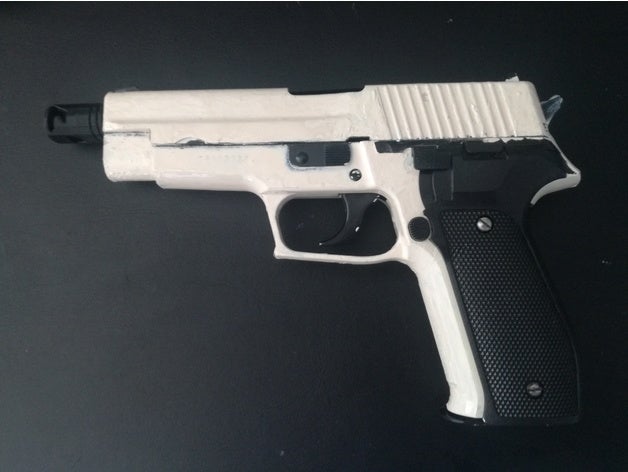 pistola de fogo silenciador focinho freio airsoft hobby r6s 3D print model - Mito3D