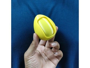 egg box diy earphones case earphone holder rotating storage 3d print model - Mito3D