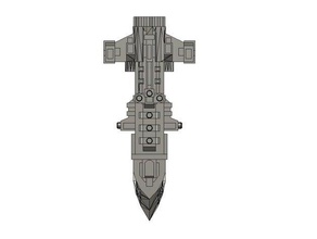 imperial navy cobra battlefleet gothic bfg destroyer escort 3d print model - Mito3D