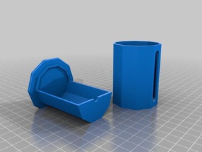 il mio personalizzato parametrico tubo contenitore mia vestibilità più stretta su misura 3d print model - Mito3D