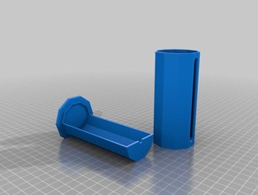 il mio personalizzato parametrico tubo contenitore vestibilità più stretta contenitori 3d print model - Mito3D