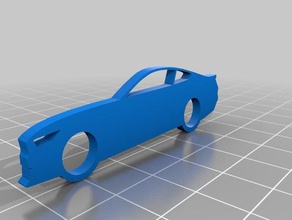 2015 mustang keychain ford keychains 3d print model - Mito3D