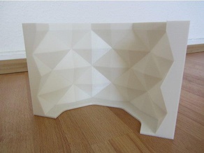 geometric concrete pot mold fixed sides diy concretemold lowpoly planter vase 3d print model - Mito3D