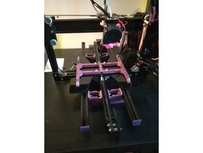 anet a2 double y axis rails dual upgrade 3d print model - Mito3D