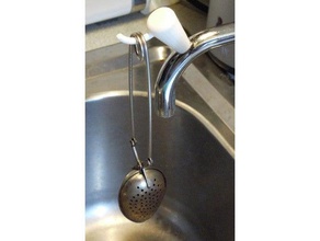 handle hook curved sink faucets kitchen dining kitchenaid faucet kche kchenhilfe pin tea wasserauslauf wasserhahn water 3d print model - Mito3D