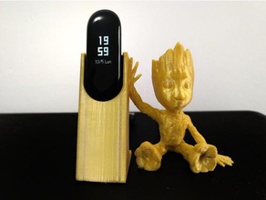 baby groot mi band 3-Ladegerät-Halter 3d Drucker - Zubehör wollen Sie nicht mehr miband miband3 groots xiaomi 3d print model - Mito3D