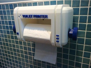 d&eacutevidoir papier toilette décor dvidoir imprimer support le de les toilettes l'imprimante 3d print model - Mito3D