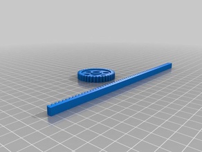il mio personalizzato parametrische zahnstange mit ritzel parametrico a cremagliera pignone parti 3d print model - Mito3D