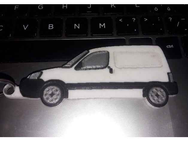 peugeot partner van portachiavi automotive citroen berlingo 3D print model - Mito3D