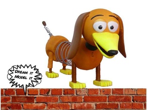 slinky toy story 3d de l'impression l'animation buzz lightyear personnage dessin animé mignon chien rêve modèle figure forky amusant film pixar la pomme terre tête rex 4 woddy 3d print model - Mito3D