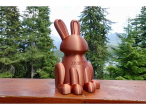 3d bunny model animals rabbit 3d print model - Mito3D