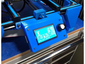 adimlab center mount lcd case newer machines 3d printer parts enclosure 3d print model - Mito3D