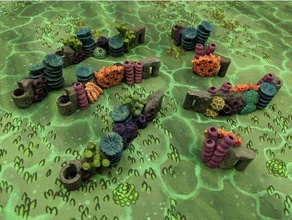 dungeonstick ocean coral - Spielzeug Spiel Zubehör 28 dnd dungeonsticks dungeons dragons pathfinder rpg 3d print model - Mito3D