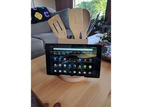 kitchen utensil tablet holder household ipad kindle spoon utensils stand 3d print model - Mito3D
