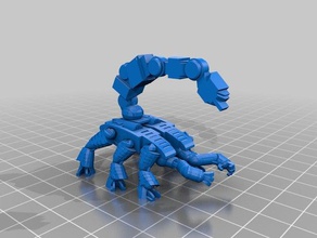 remixed scorpion golem Spiele 3d print model - Mito3D