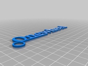 mi nombre personalizado etiqueta onewheel llaveros 3d print model - Mito3D