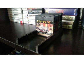 lynx cartridge display stand toy game accessories cd shelf dvd 3d print model - Mito3D