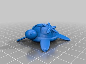 rubys turtle keyring 3d printer accessories 3d print model - Mito3D